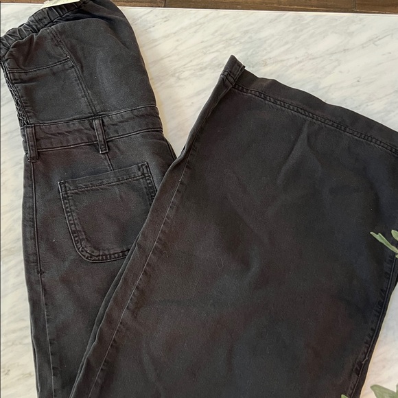 Anthropologie PILCRO Black Strapless Denim Jumpsuit - Picture 4 of 13